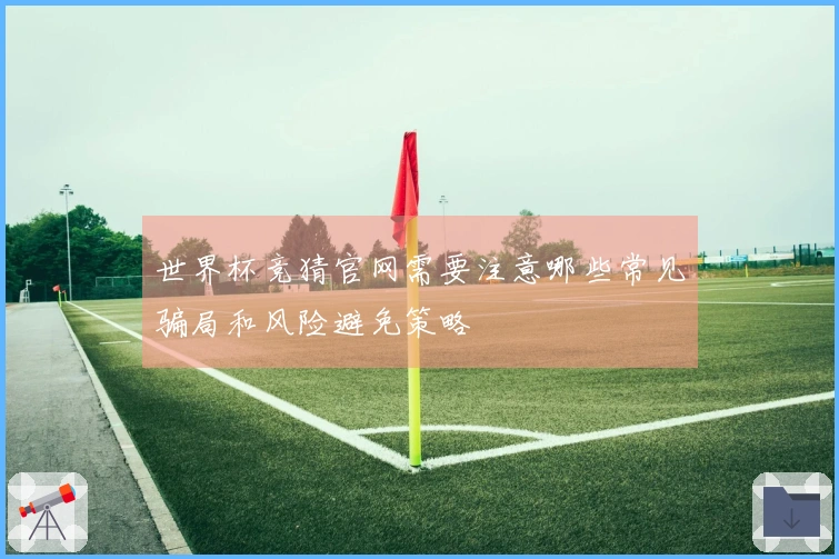 世界杯竞猜官网需要注意哪些常见骗局和风险避免策略