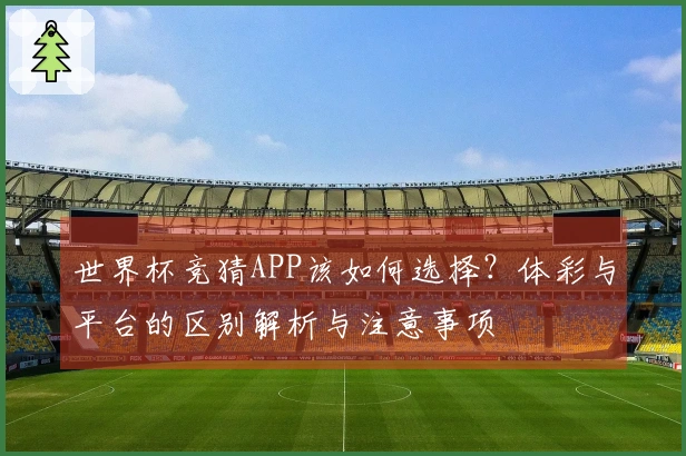 世界杯竞猜APP该如何选择？体彩与平台的区别解析与注意事项