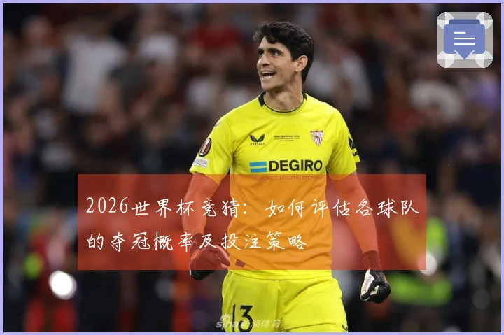 2026世界杯竞猜：如何评估各球队的夺冠概率及投注策略