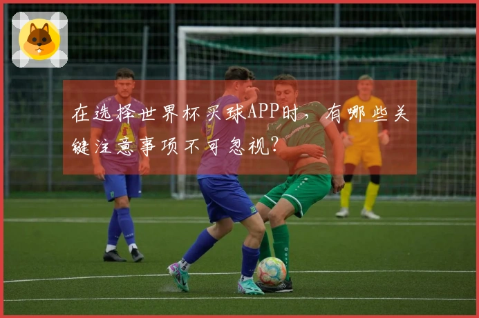 在选择世界杯买球APP时,有哪些关键注意事项不可忽视?