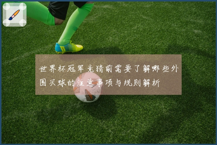 世界杯冠军竞猜前需要了解哪些外围买球的注意事项与规则解析